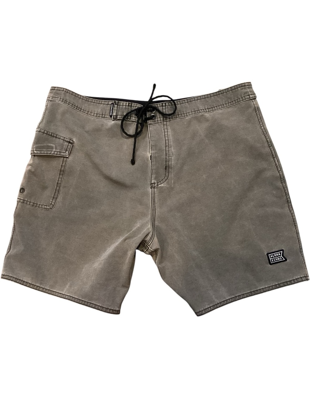 Aloha XCHNG Hybrid Boardshorts Mens 33 Greige Stretch Surf Walk Shorts Unlined
